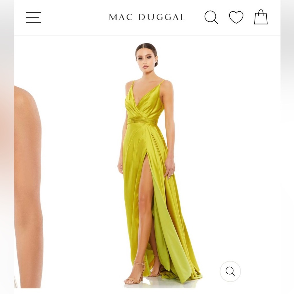 Sleeveless Faux Wrap Draped Gown
